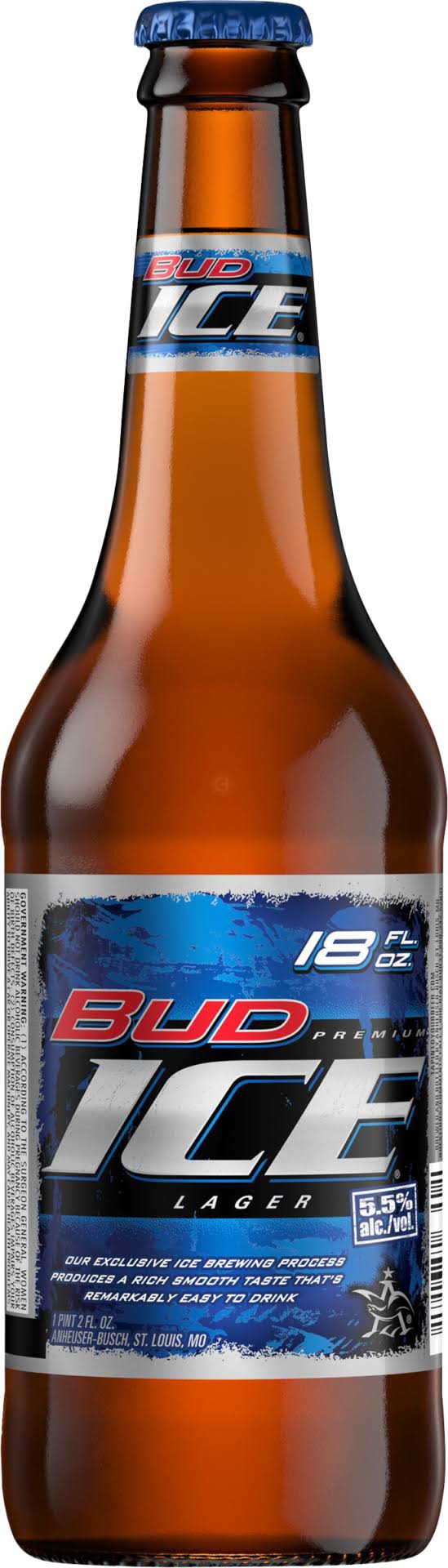 Bud Ice Lager Beer - 18oz