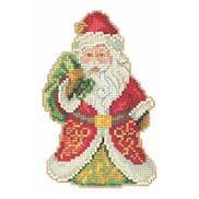 Mill Hill/Jim Shore 14ct Cross Stitch Kit 3.25"x5" - Gift Bearing Santa