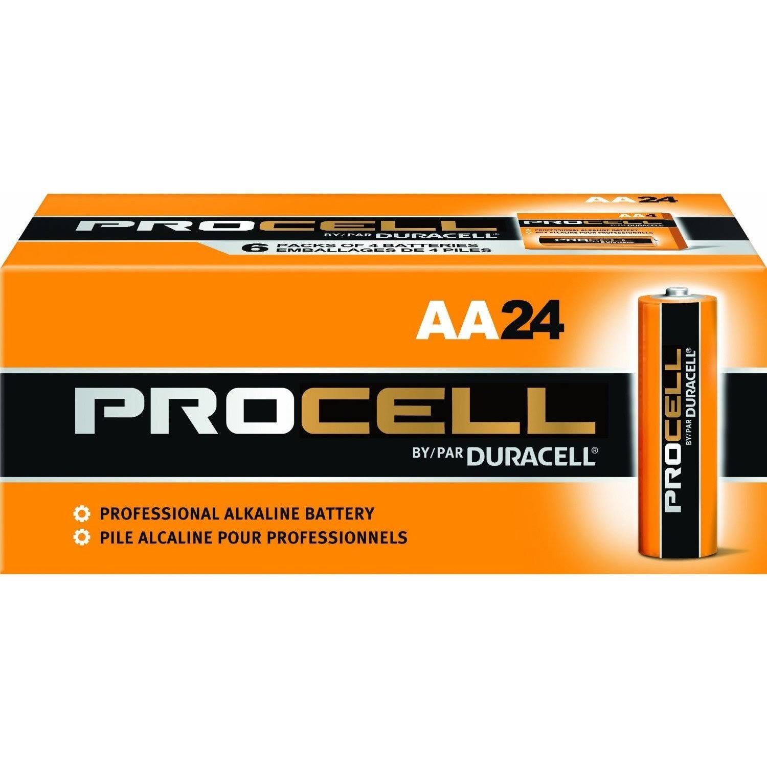 Duracell Procell Alkaline Battery - AA, 24pk