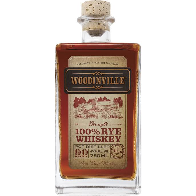 Woodinville Straight 100% Rye Whiskey 750 ml