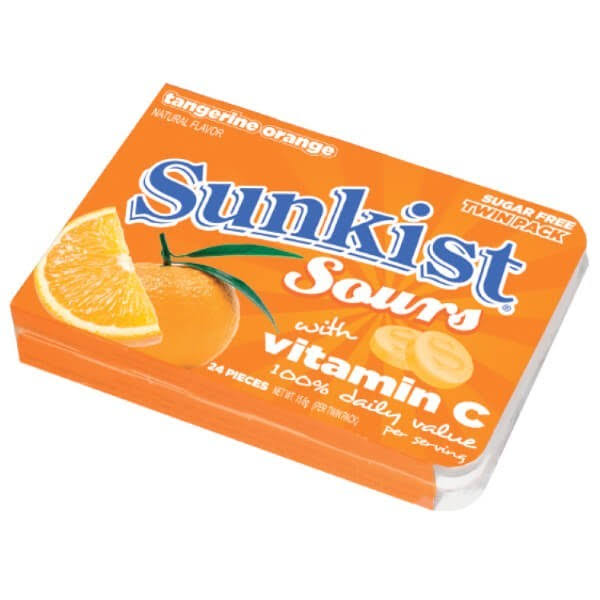 Sunkist Sours With Vitamin C - Tangerine/orange Big Sky Brands Orange