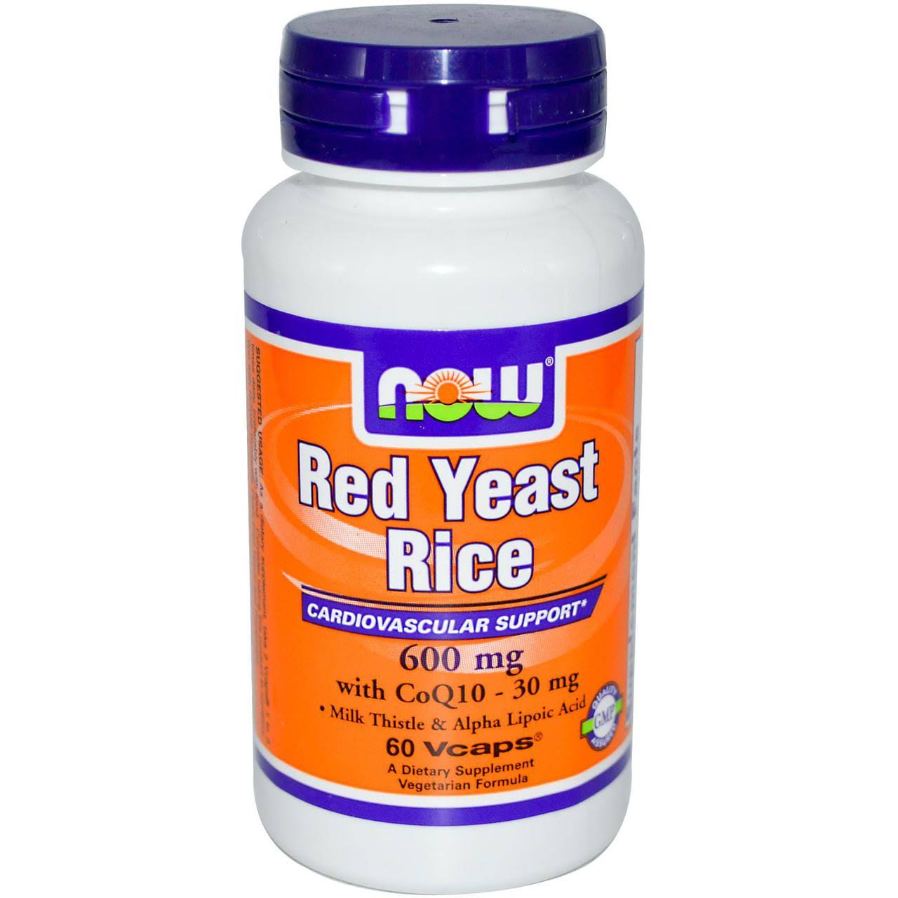 Now Foods Red Yeast Rice - 60 Vcaps, 600mg