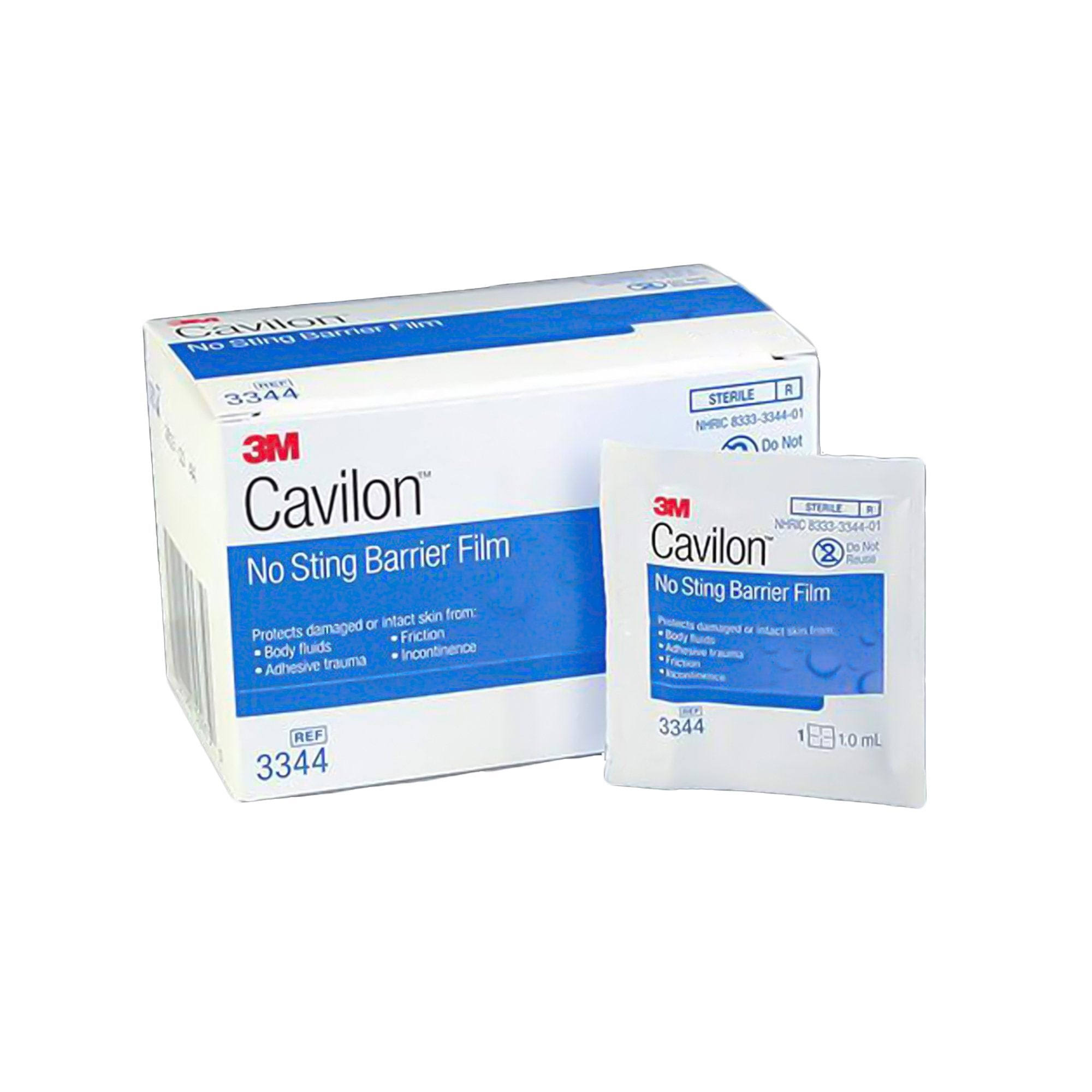 Cavilon No Sting Barrier Film by 3M 1 ml Packaged Wipes 3344