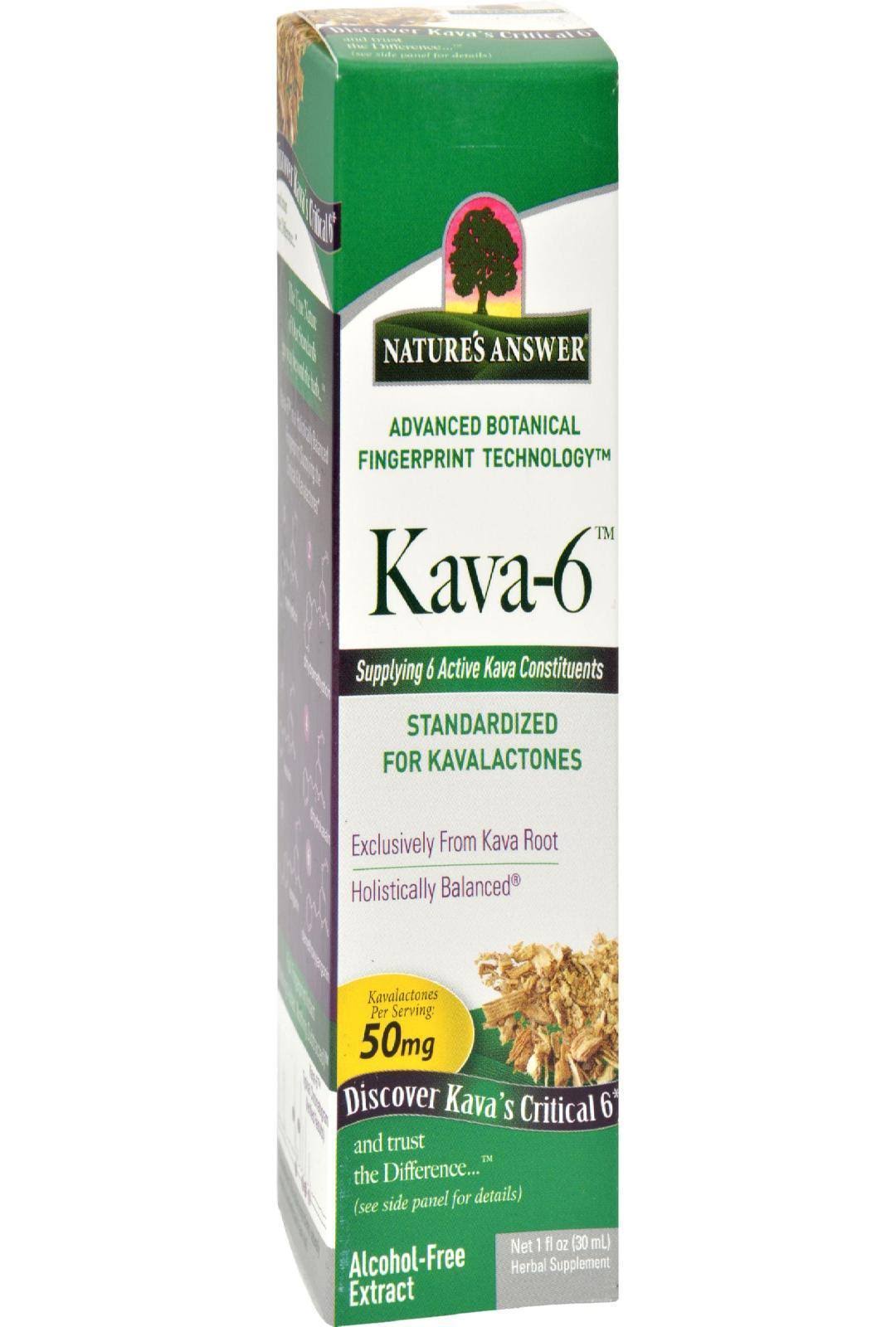 Nature's Answer Kava-6 Liquid Extract - 1oz