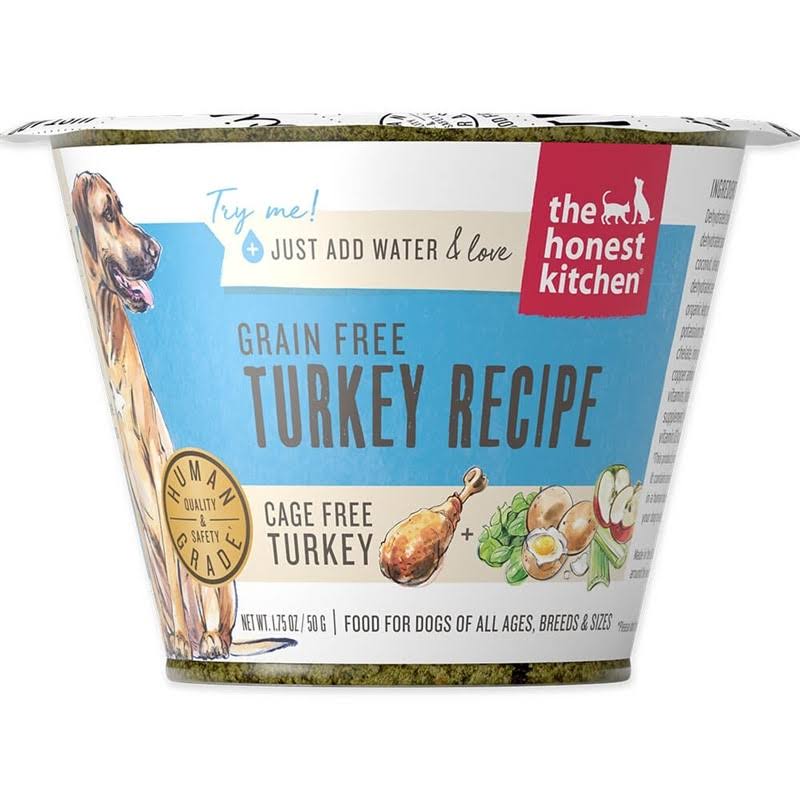 The Honest Kitchen Grain-Free Turkey Recipe Dehydrated Dog Food 1.75-oz Cup