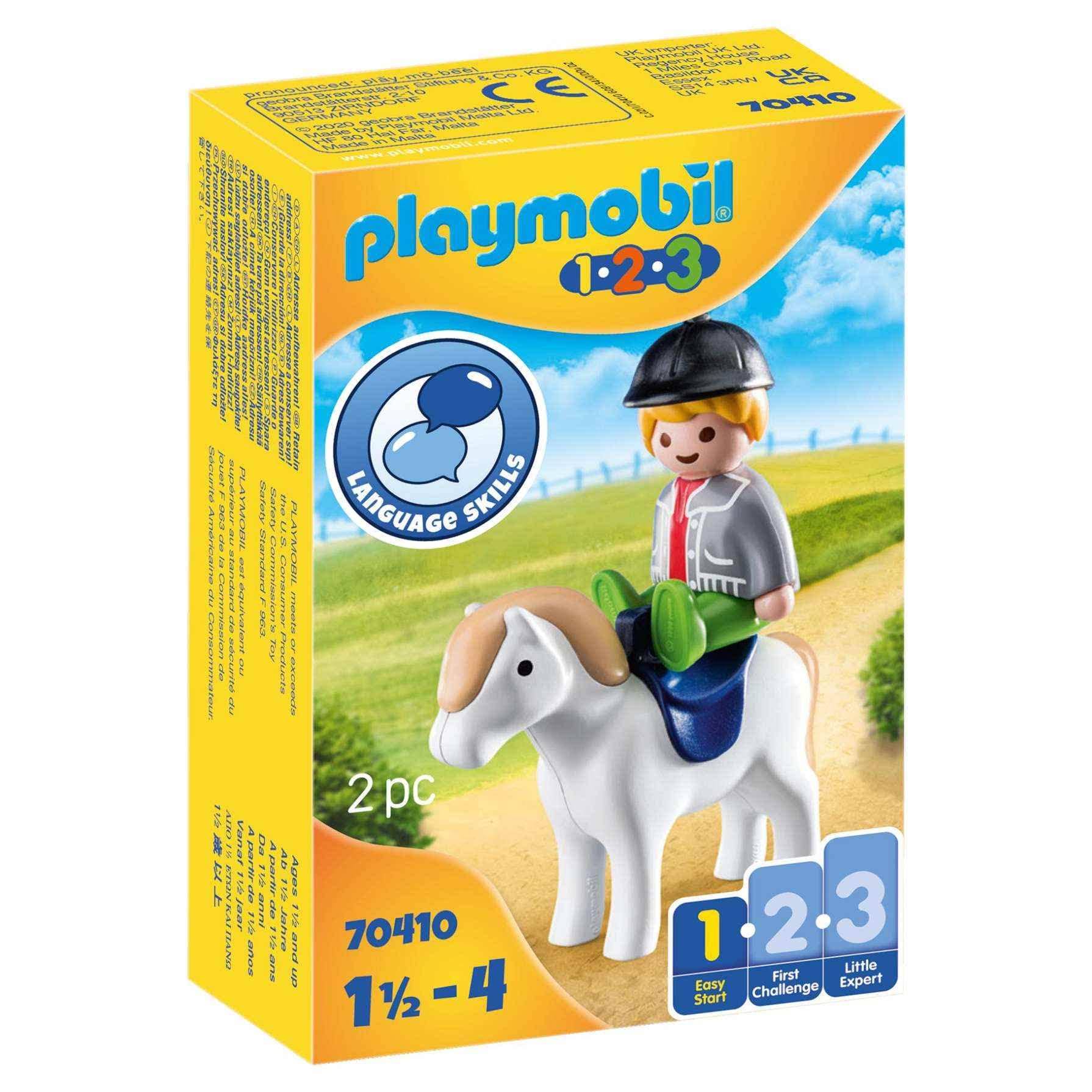 Playmobil 1.2.3 70410 Boy with Pony