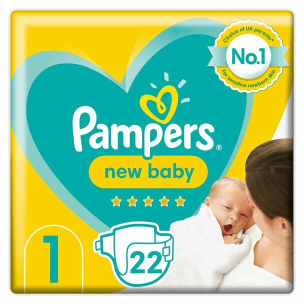 Pampers New Baby Size 1 - 22 Nappies