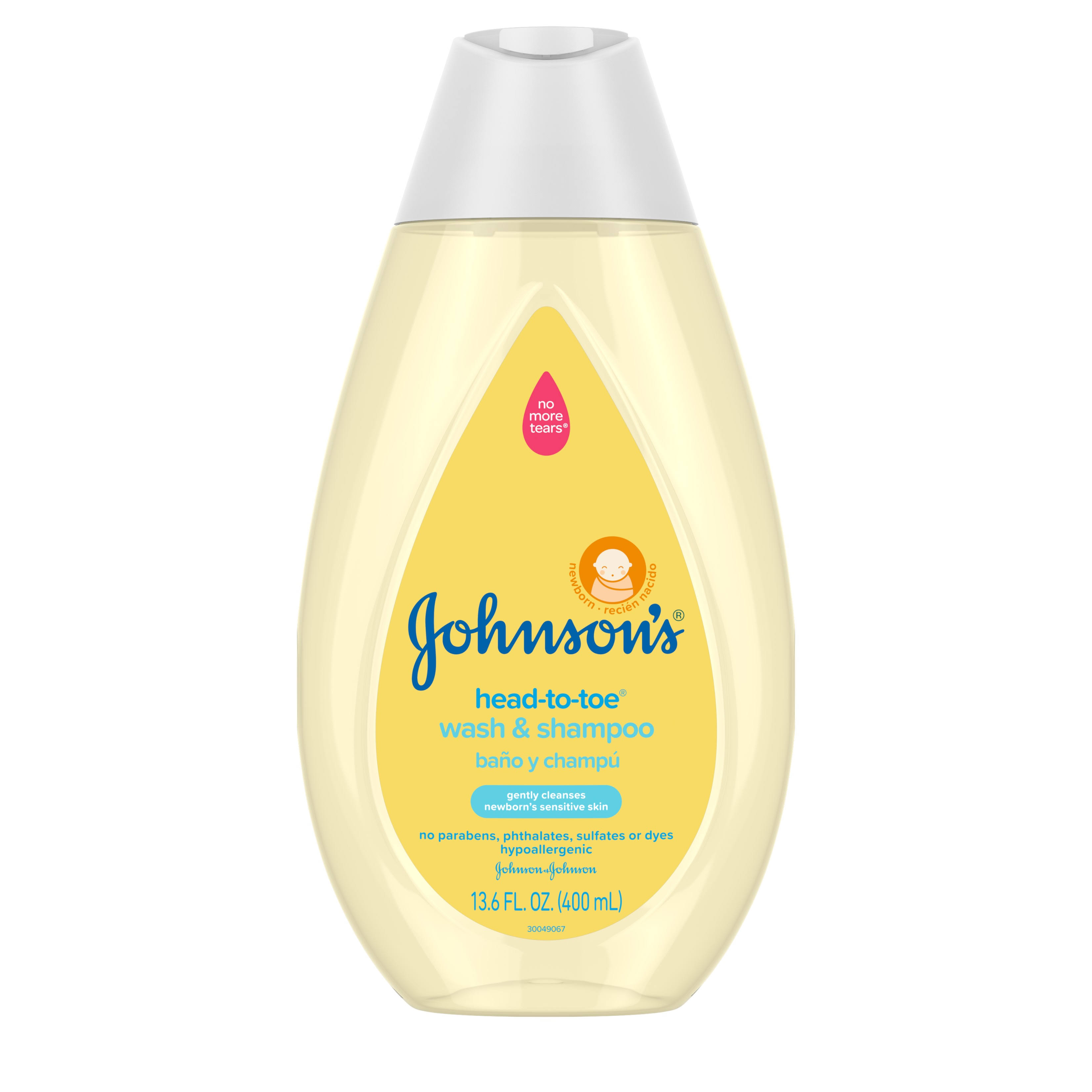 Johnson's Head-to-Toe Wash & Shampoo, Newborn - 13.6 fl oz