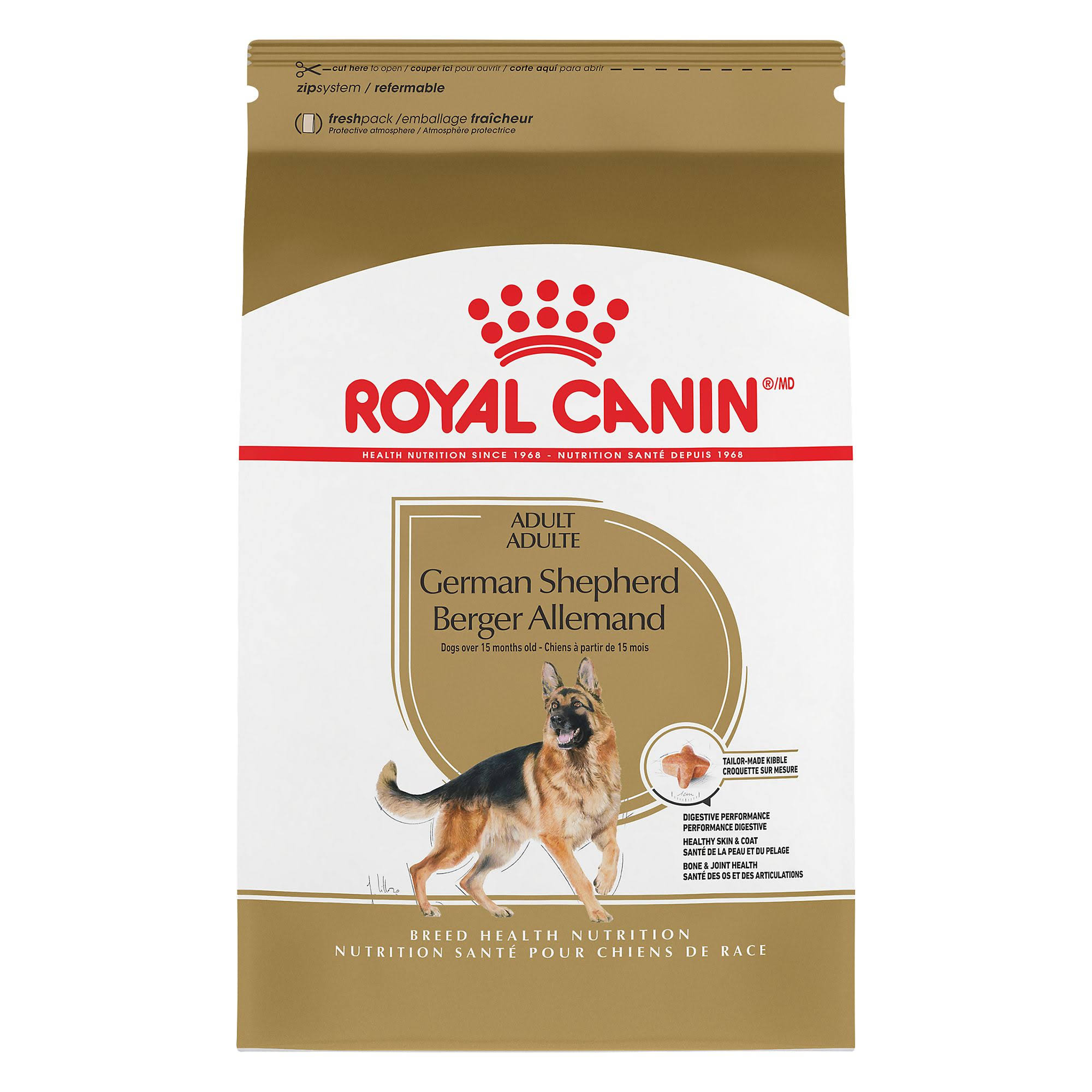 Royal Canin Breed Health Nutrition German Shepherd Adult Dry Dog Food - 30lbs