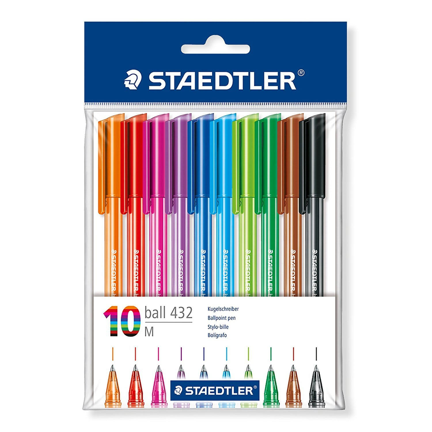 Staedtler Ballpoint Stick Pens - 432M, 10ct
