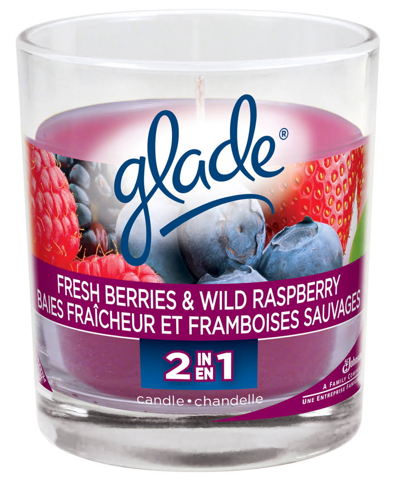 SC Johnson Glade Scented Candles - Radiant Berries/Wild Raspberry