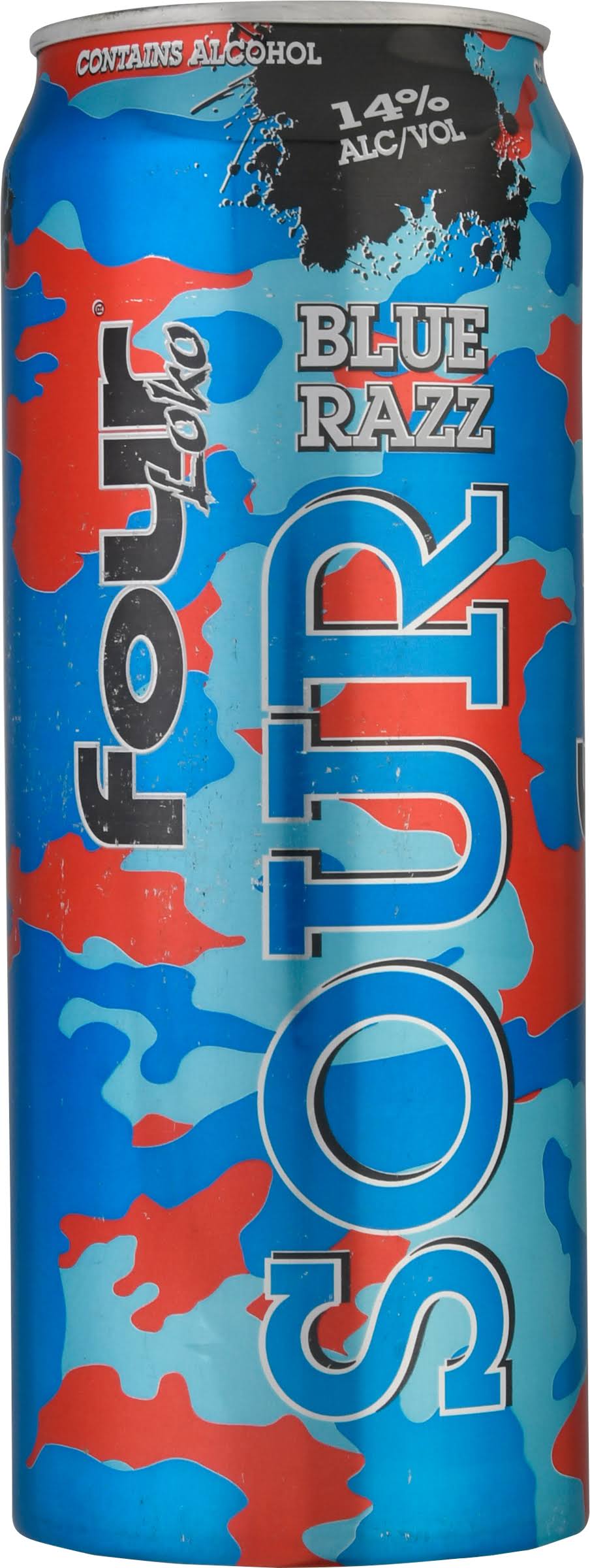 Four Loko Beer, Sour Blue Razz - 23.5 fl oz