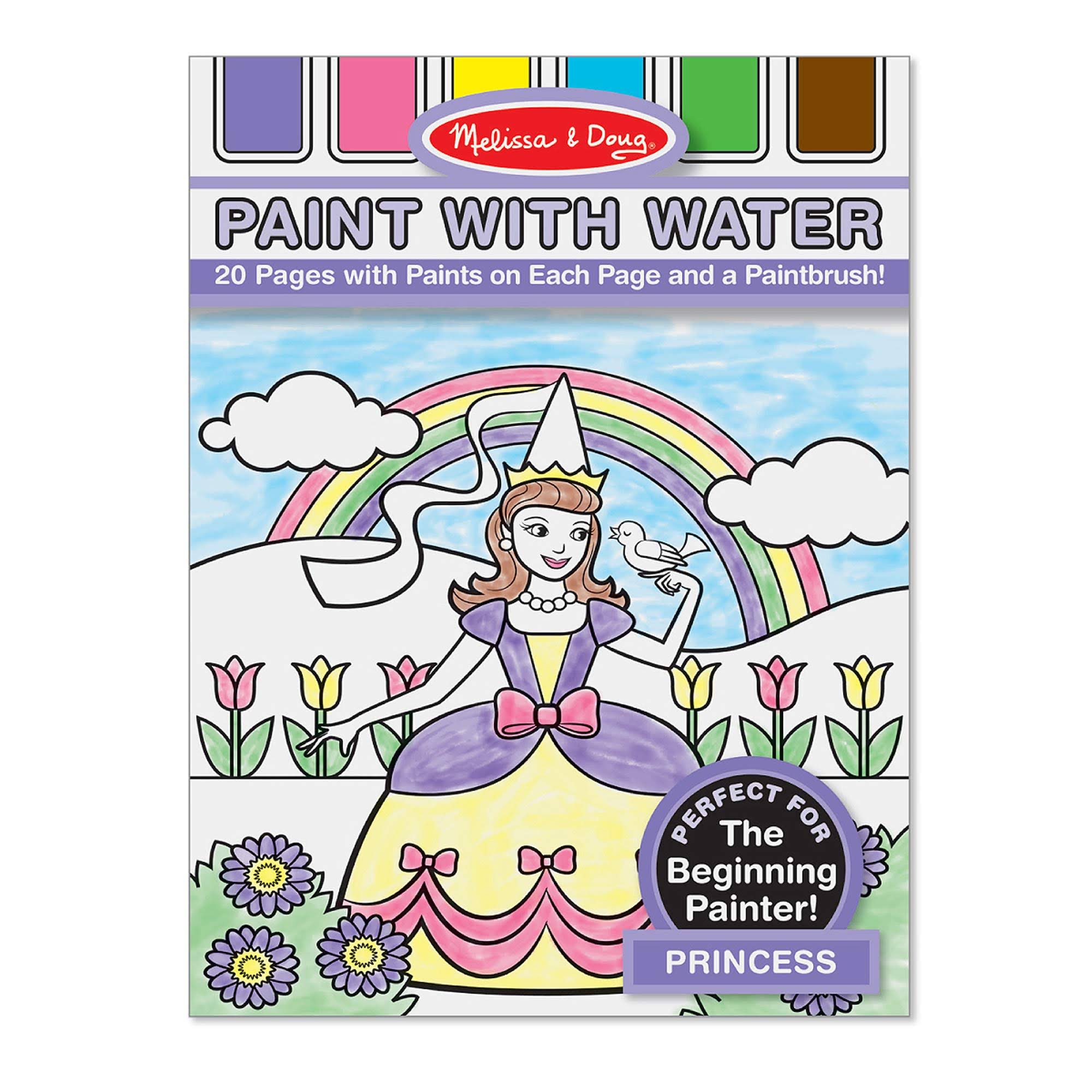 Melissa & Doug Paint With Water - Princess, 20 Pages