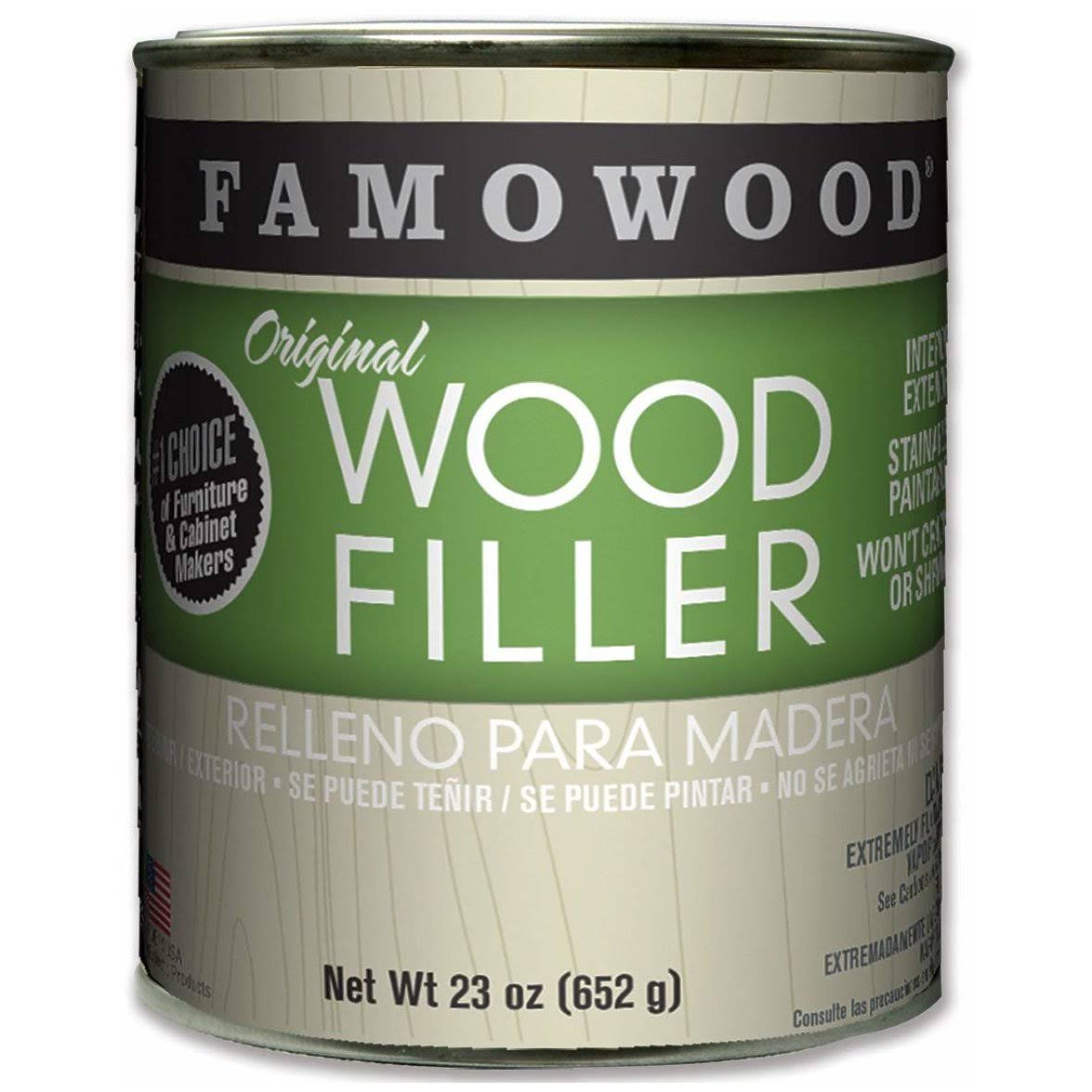Famowood Solvent Based Wood Filler - 23oz, Red Oak