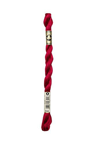 DMC 115 5304 Pearl Cotton Thread - Medium Red, Size 5