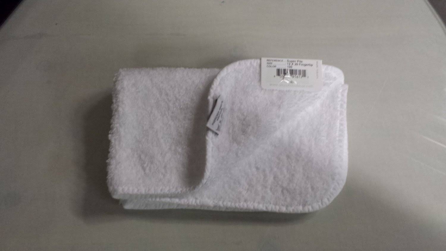 Abyss Super Pile Fingertip Guest Towel - (100) White | Bathroom | 30 Day Money Back Guarantee | Delivery Guaranteed | Free Shipping On All Orders