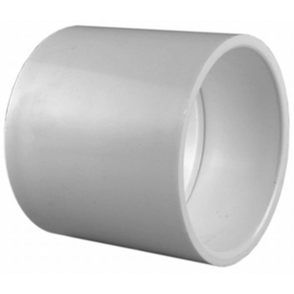 Charlotte Pipe PVC Schedule 40 Stainless Steel Coupling - 1in