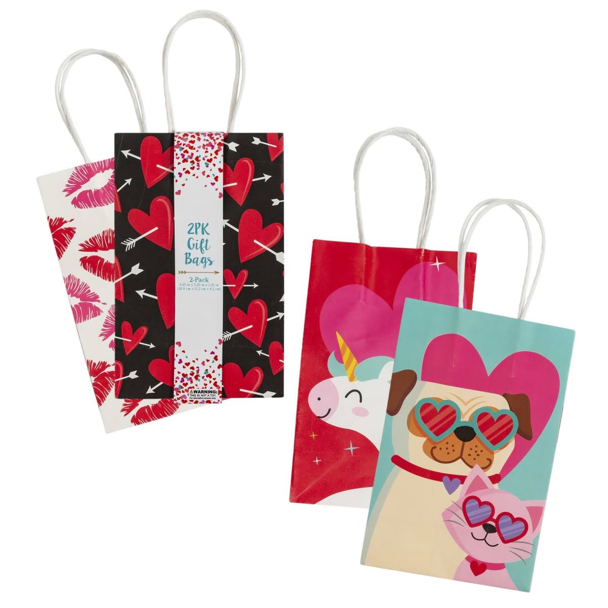 Ddi 2343299 Valentine Gift Bag Assorted Design - Case of 48 - Pack of 2