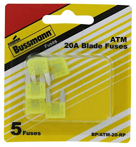 Cooper Bussmann 20A ATM Mini Fuses - 5pcs