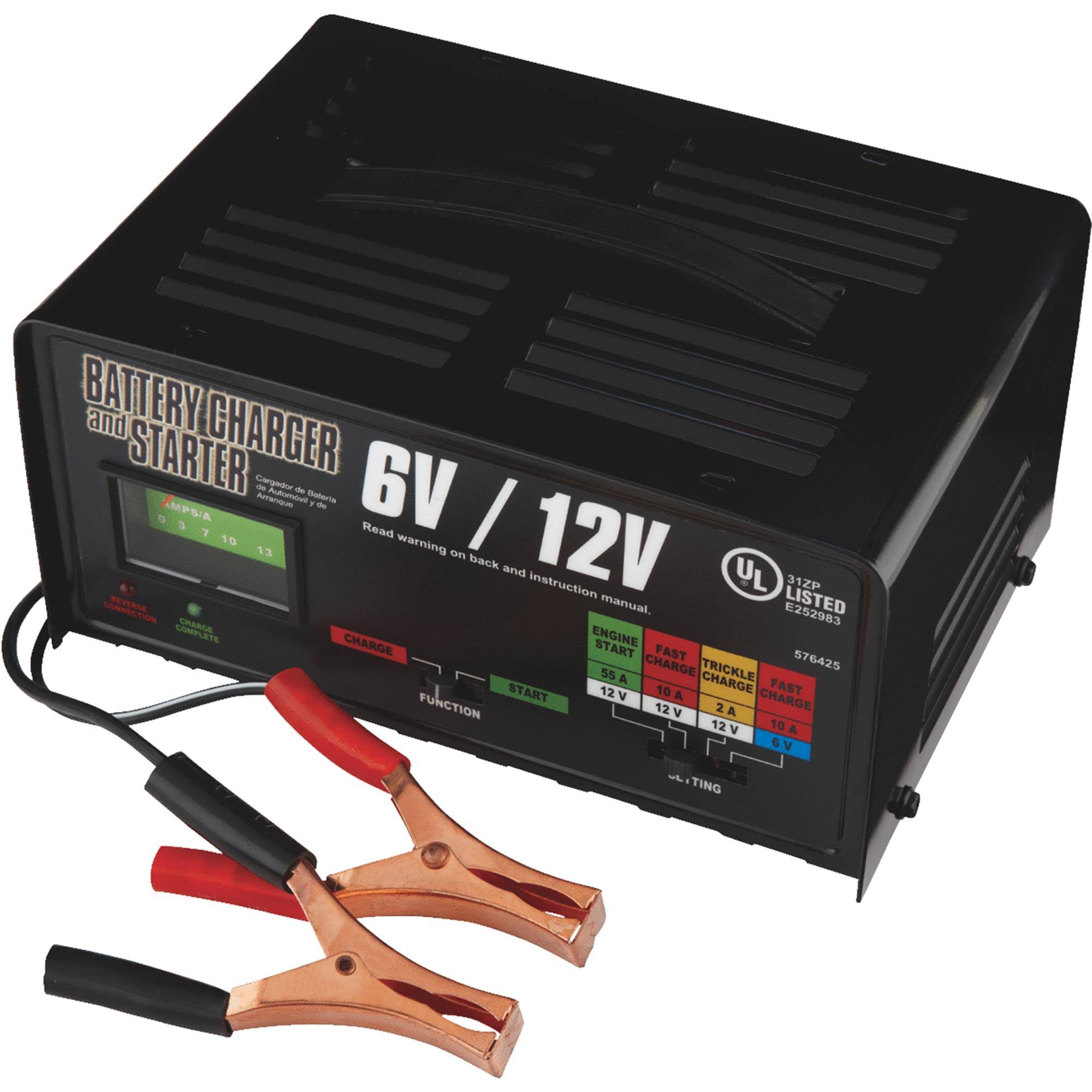 Automatic 6V and 12V 2A/10A/55A Auto Battery Charger 03418