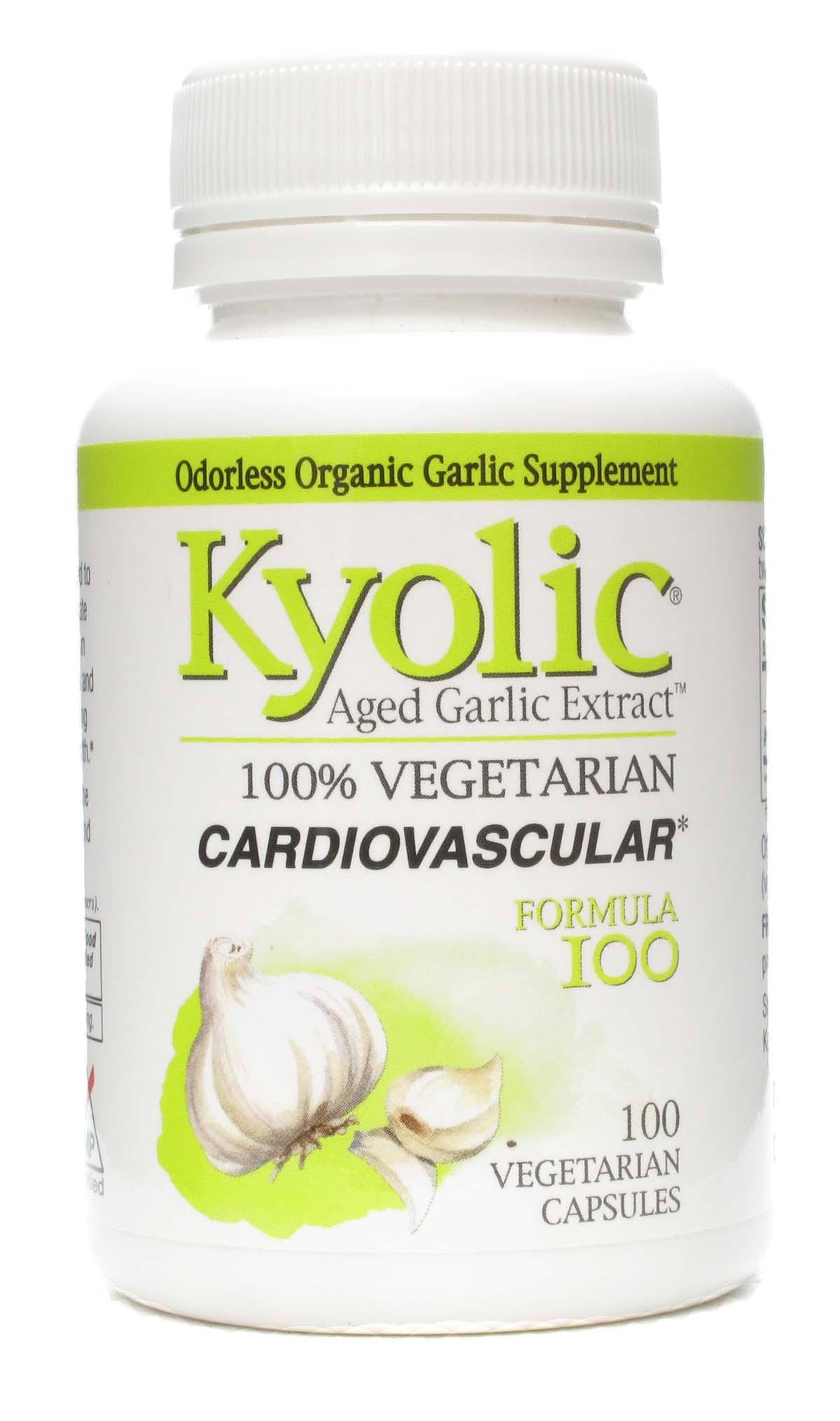 Kyolic Garlic Formula 100 Original Vegetarian Formula - 100 Vegetarian Capsules