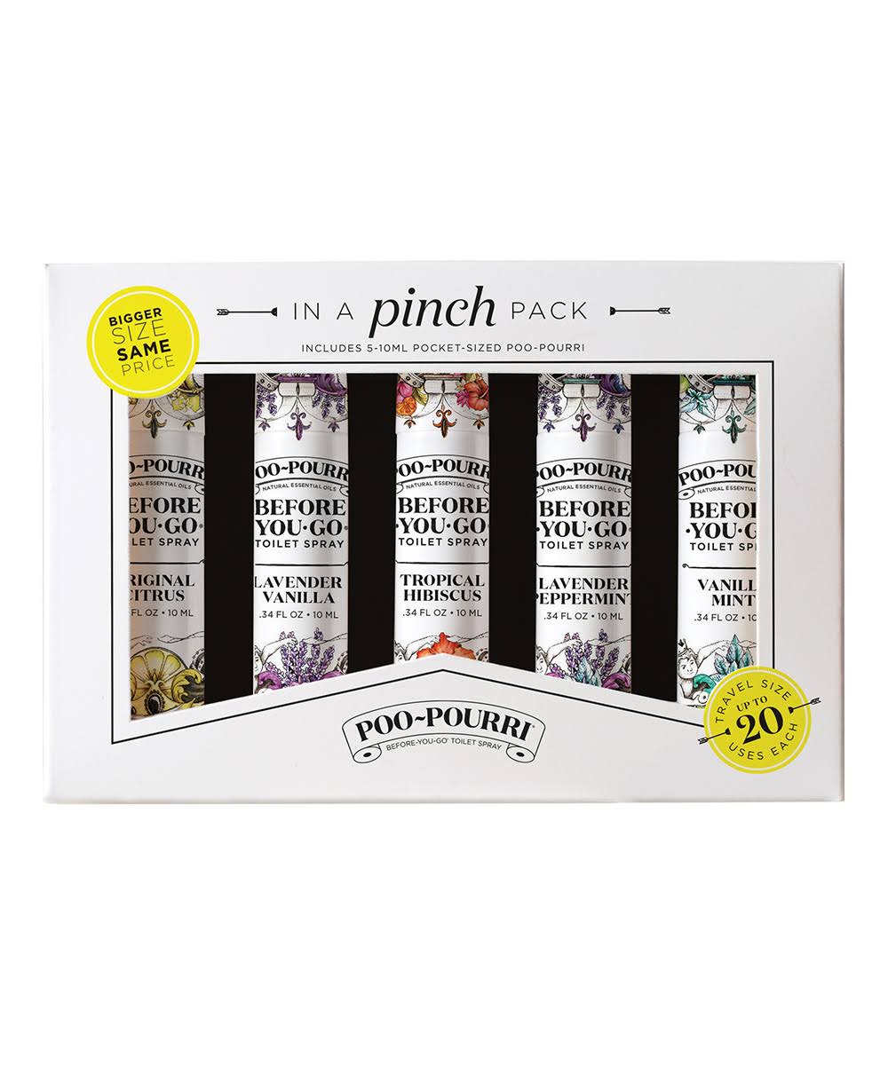 PooPourri - Before-You-Go Toilet Spray in A Pinch Variety Pack - 5 Pack