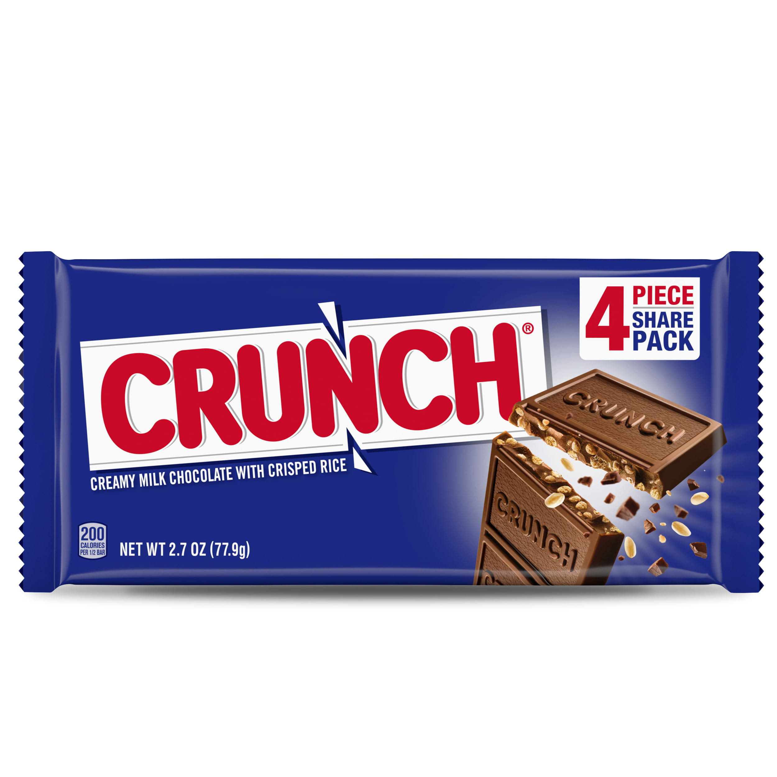 Crunch 100% Real Milk Chocolate Candy Bar, Share Pack, 2.75 oz