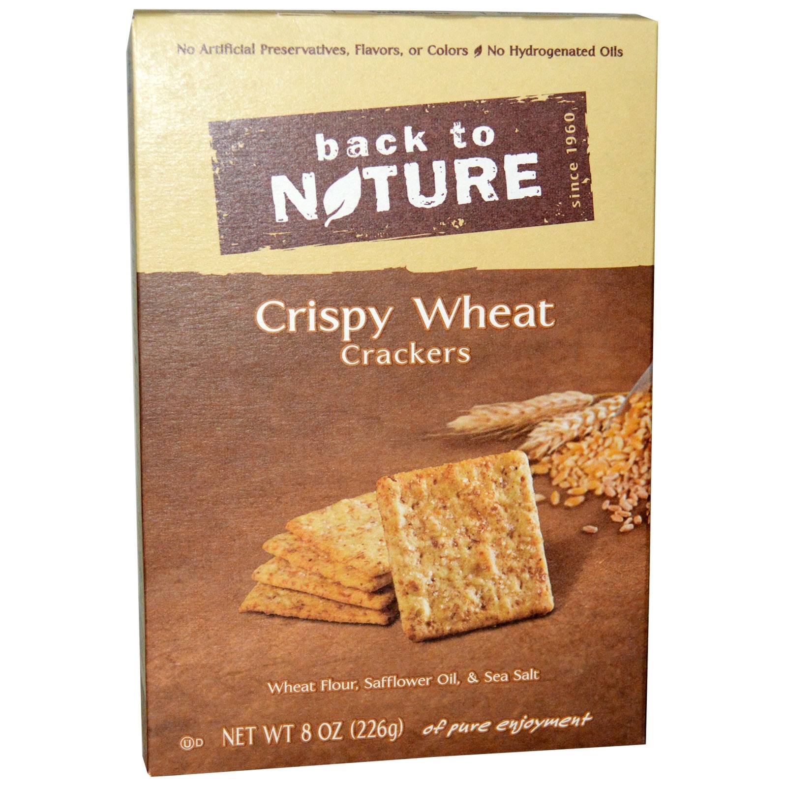 Back to Nature Non Gmo Crackers Crispy Wheat Crackers - 8oz