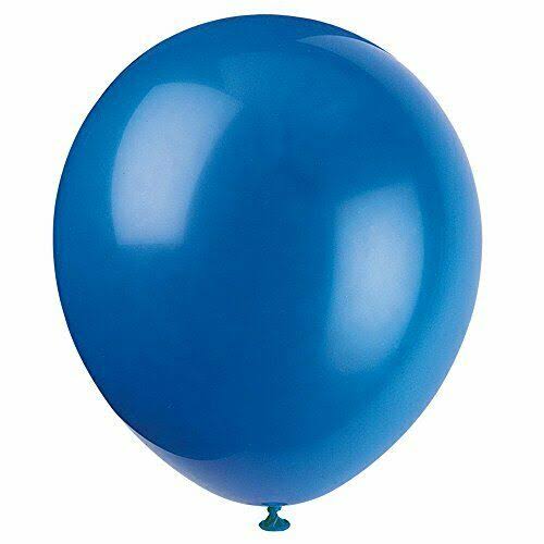 Unique Industries Balloons - 10 Balloons, Royal Blue