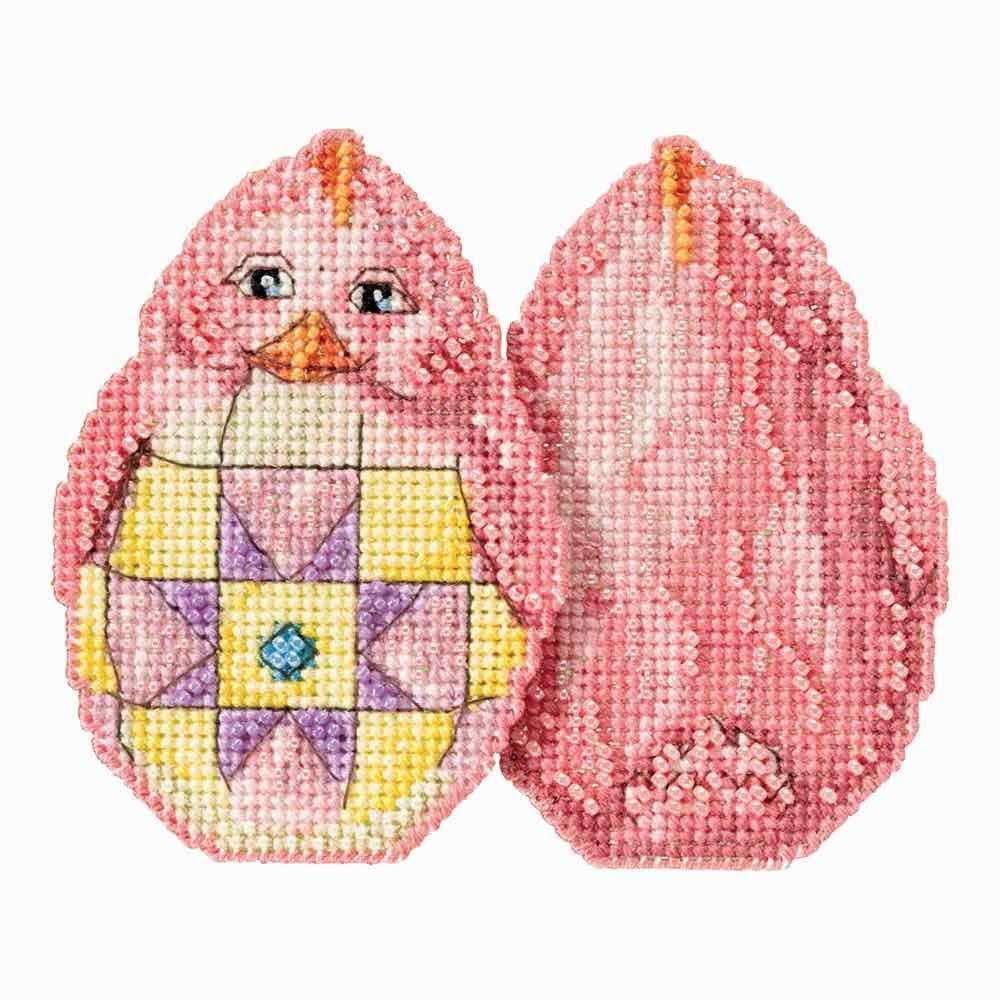 Mill Hill Pink Chick Cross Stitch Kit