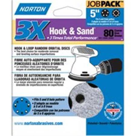 Norton P80 3x Hook & Loop Discs - 5'', 50 Discs