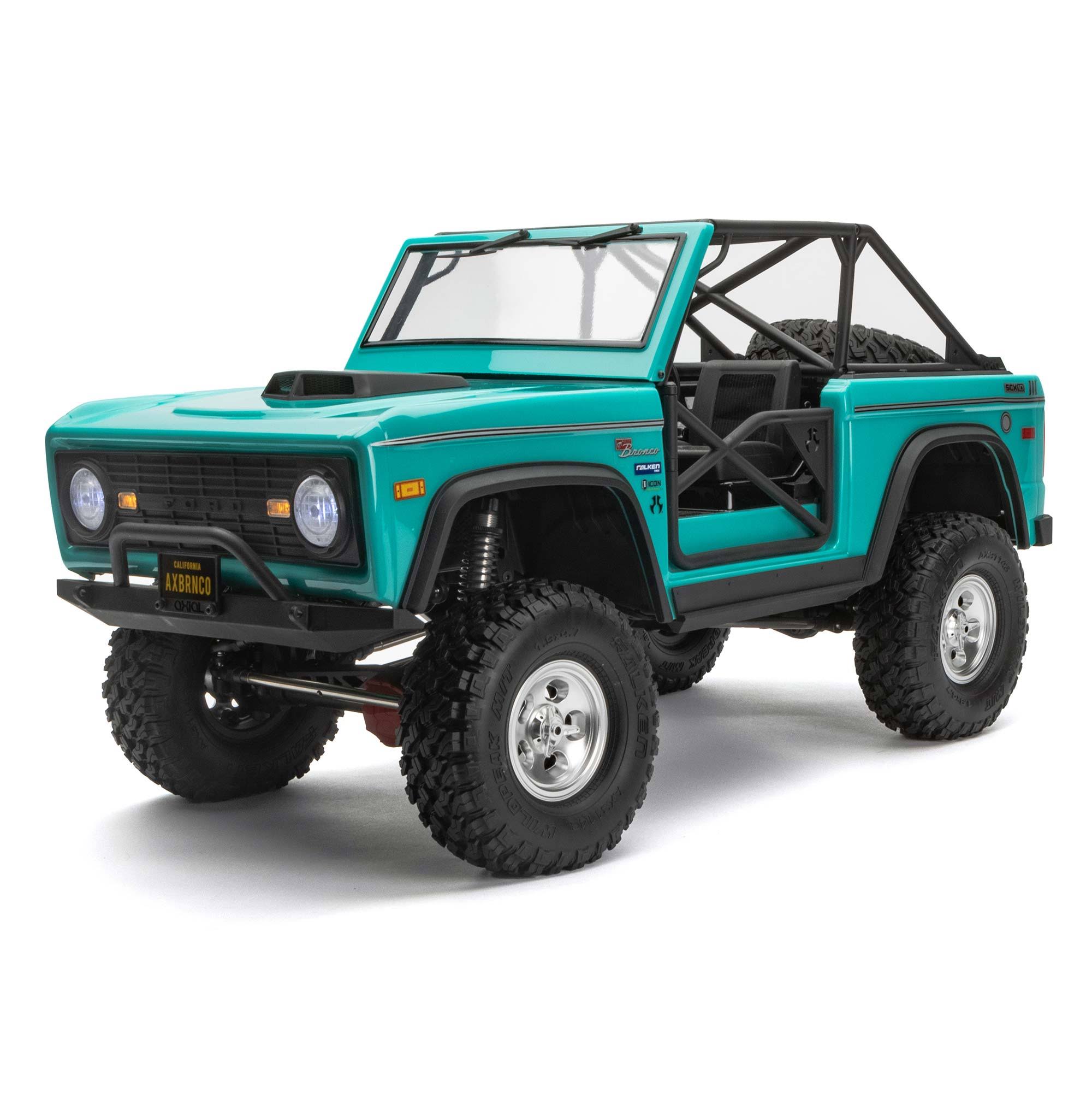 Axial Scx10 III Early Ford Bronco RC Crawler (Turquoise) AXI03014T1