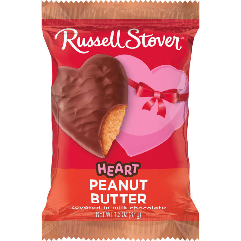 Milk Chocolate Peanut Butter Heart 1.3 oz. Case of 18