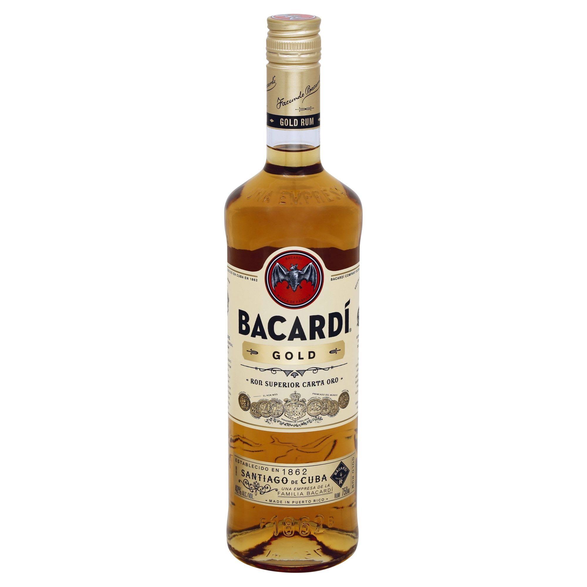 Bacardi Rum, Gold - 750 ml