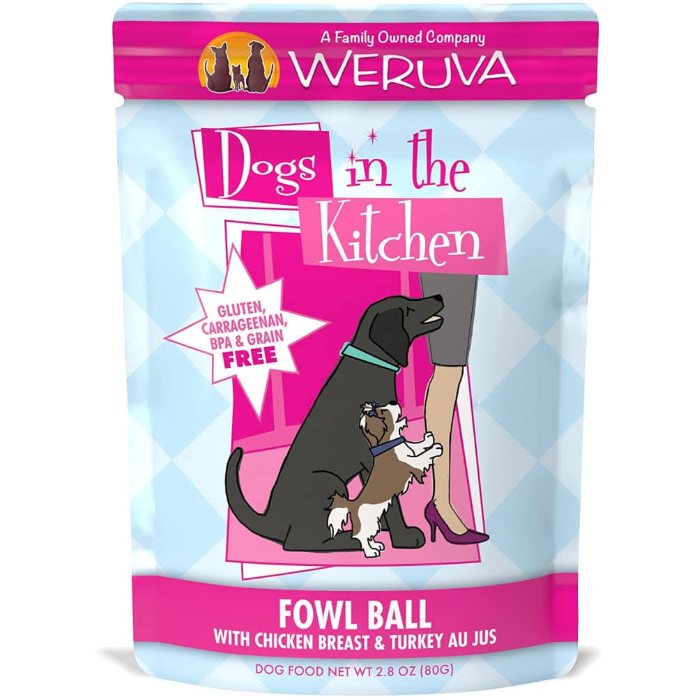 Weruva Dogs in the Kitchen Fowl Ball - Chicken Breast & Turkey