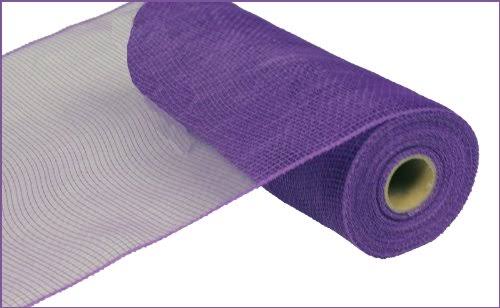 10 Inch X 30 Feet Deco Poly Mesh Ribbon - Purple Non Metallic Re130223 Craig Bachman