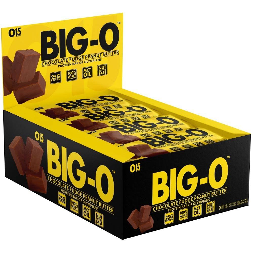 O15 Nutrition - Big-O Protein Bar, 9-Pack / Chocolate Fudge Peanut Butter
