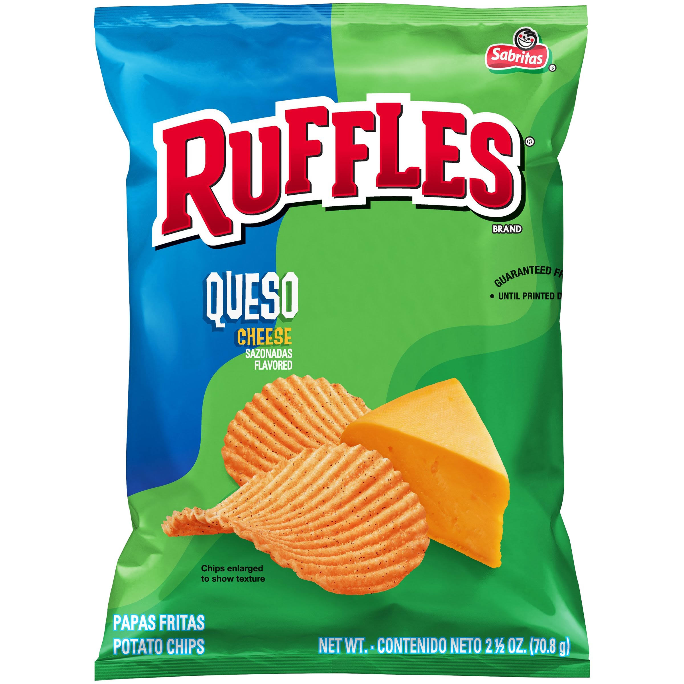 Ruffles Queso Cheese Potato Chips - 2.5 oz