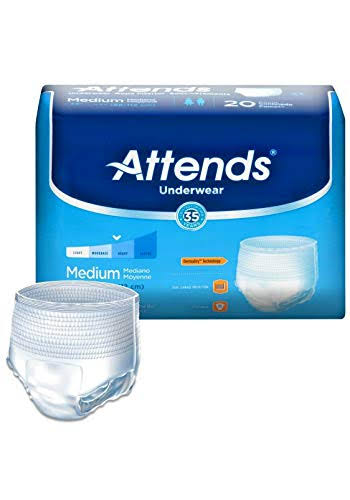 Attends Underwear - 20 Pack, Medium