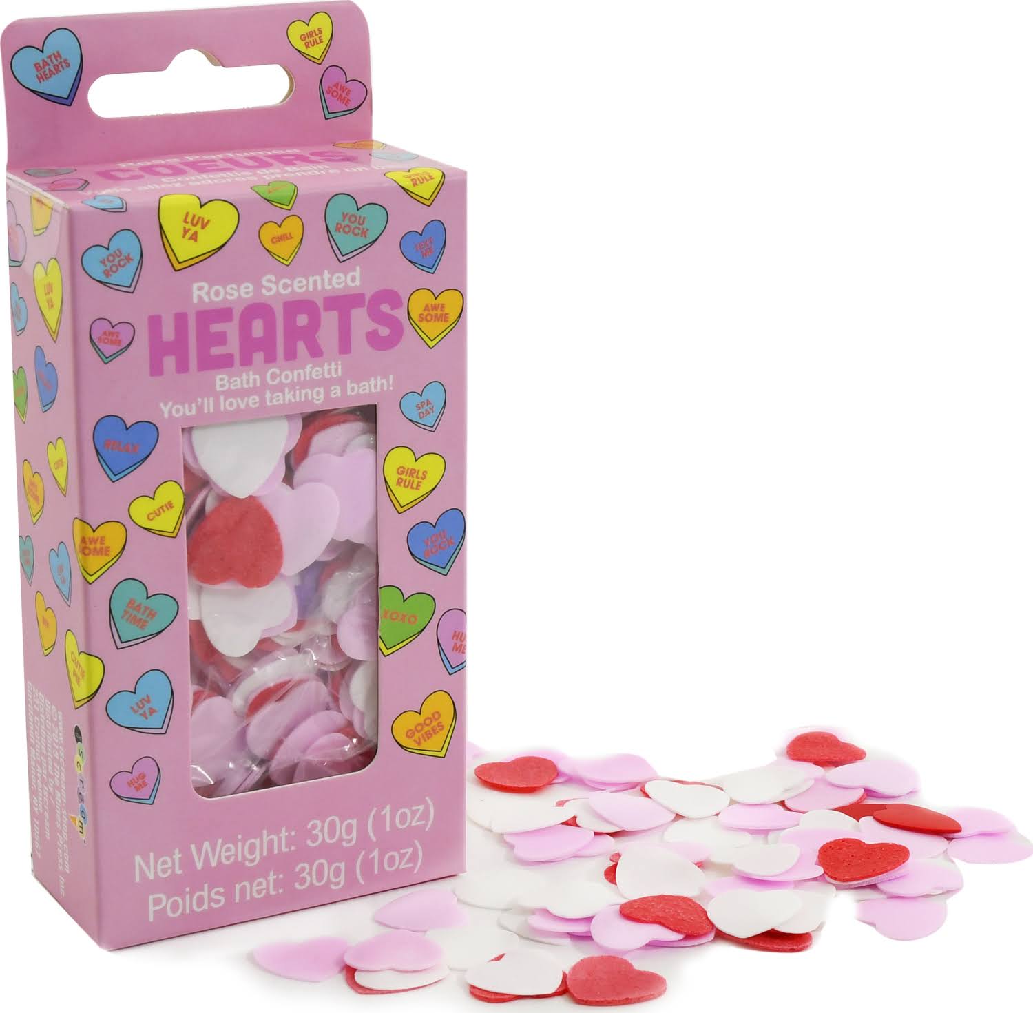 Bath Confetti Hearts