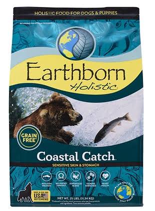 Earthborn Holistic Coastal Catch Sensitive Skin & Stomach Grain-Free Dry Dog Food