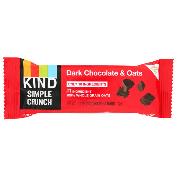 Kind Crunch Dark Chocolate & Oats Granola Bar - 1.4 oz
