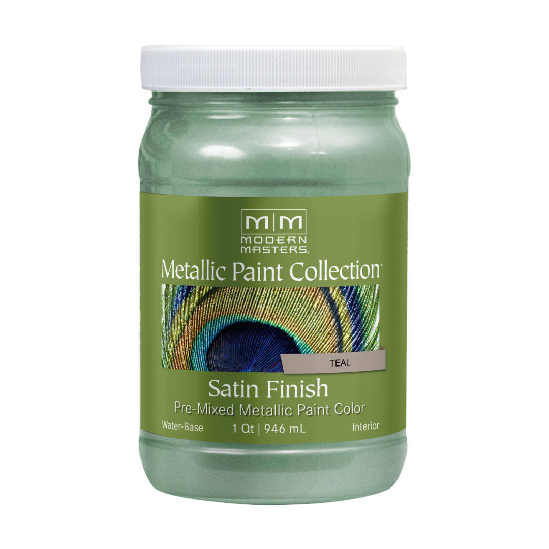 Modern Masters 1 QT ME249 Teal Metallic Paint Collection Water-based Decorative Metallic Paint