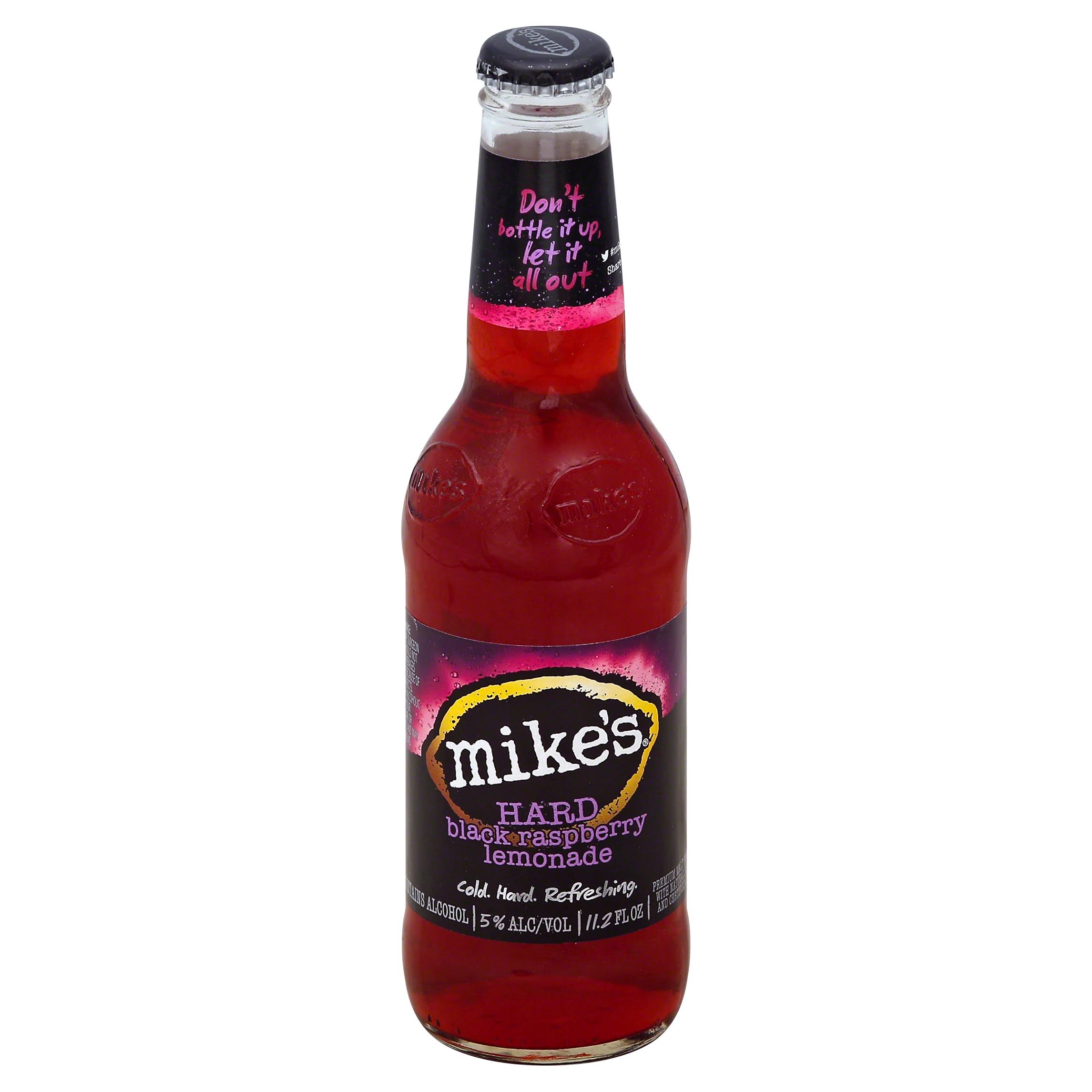 Mikes Malt Beverage, Premium, Hard Black Raspberry Lemonade - 11.2 fl oz