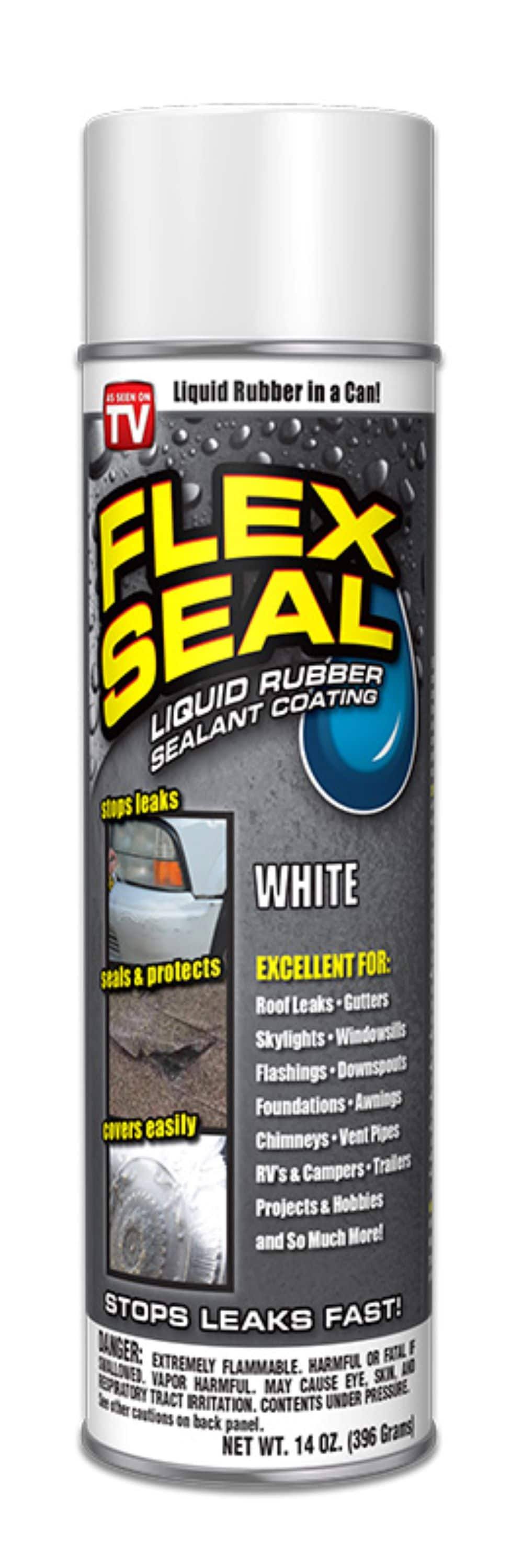 Flex Seal Liquid Rubber Sealant - White, 14oz