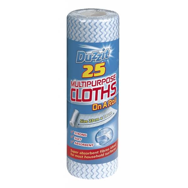 Duzzit Multipurpose On A Roll - 25 Multipurpose Cloths