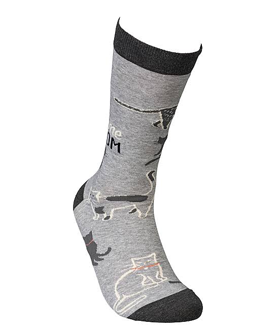 Primitives by Kathy Gray 'Awesome Cat Mom' Socks - Adult One-Size