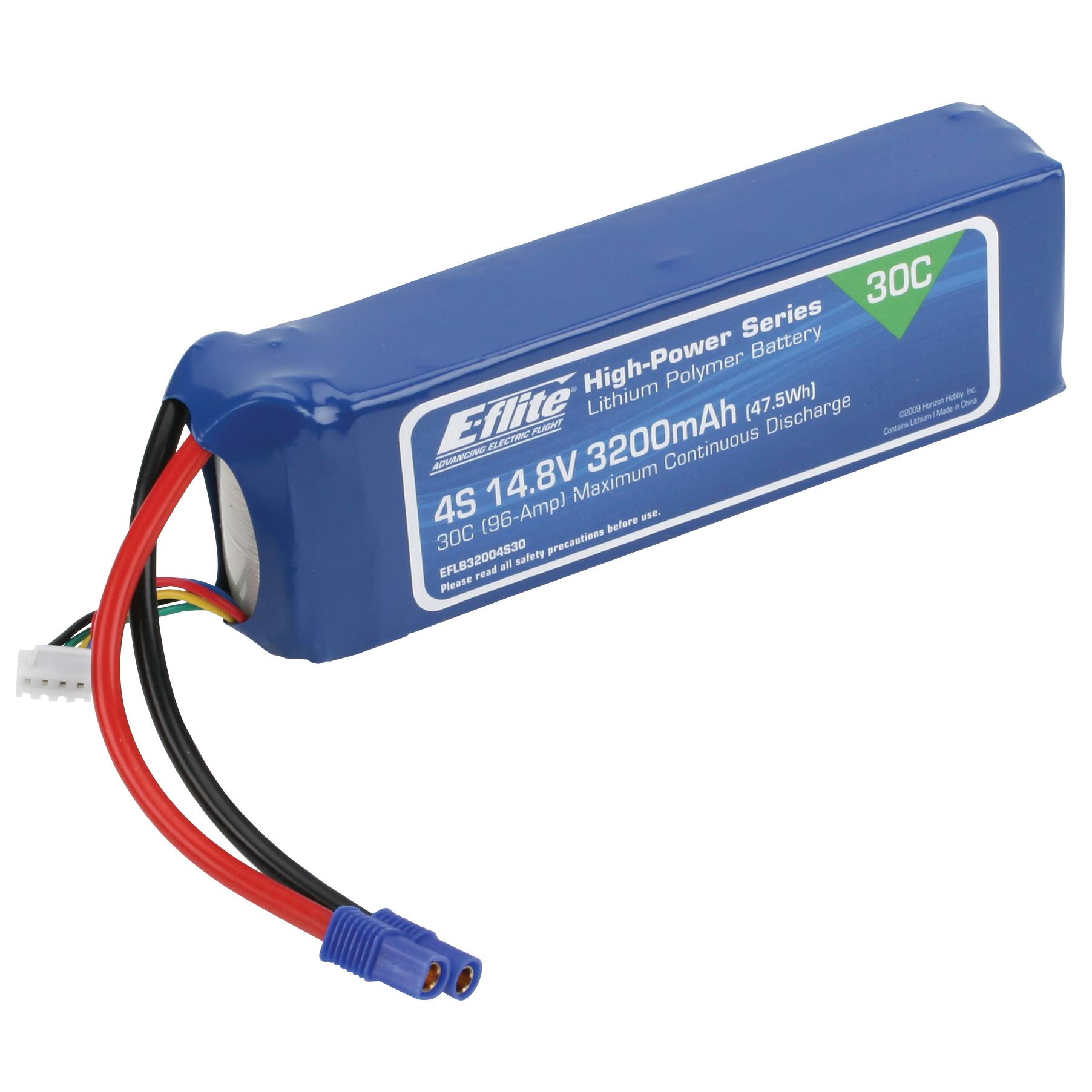 E Flite Lipo Battery - 3200mah, 4S, 14.8V, 30C