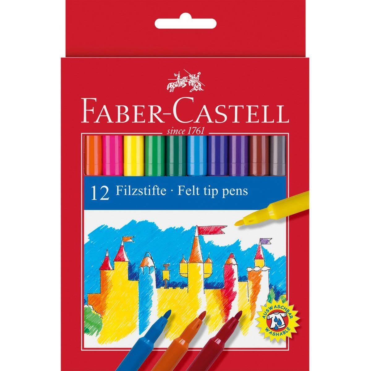 Faber-Castell Felt Tip Pens - 12 Colours