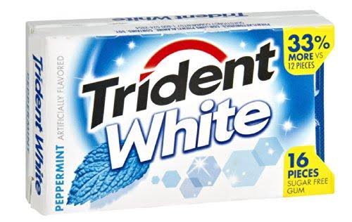 Trident White Gum - 16 Pieces